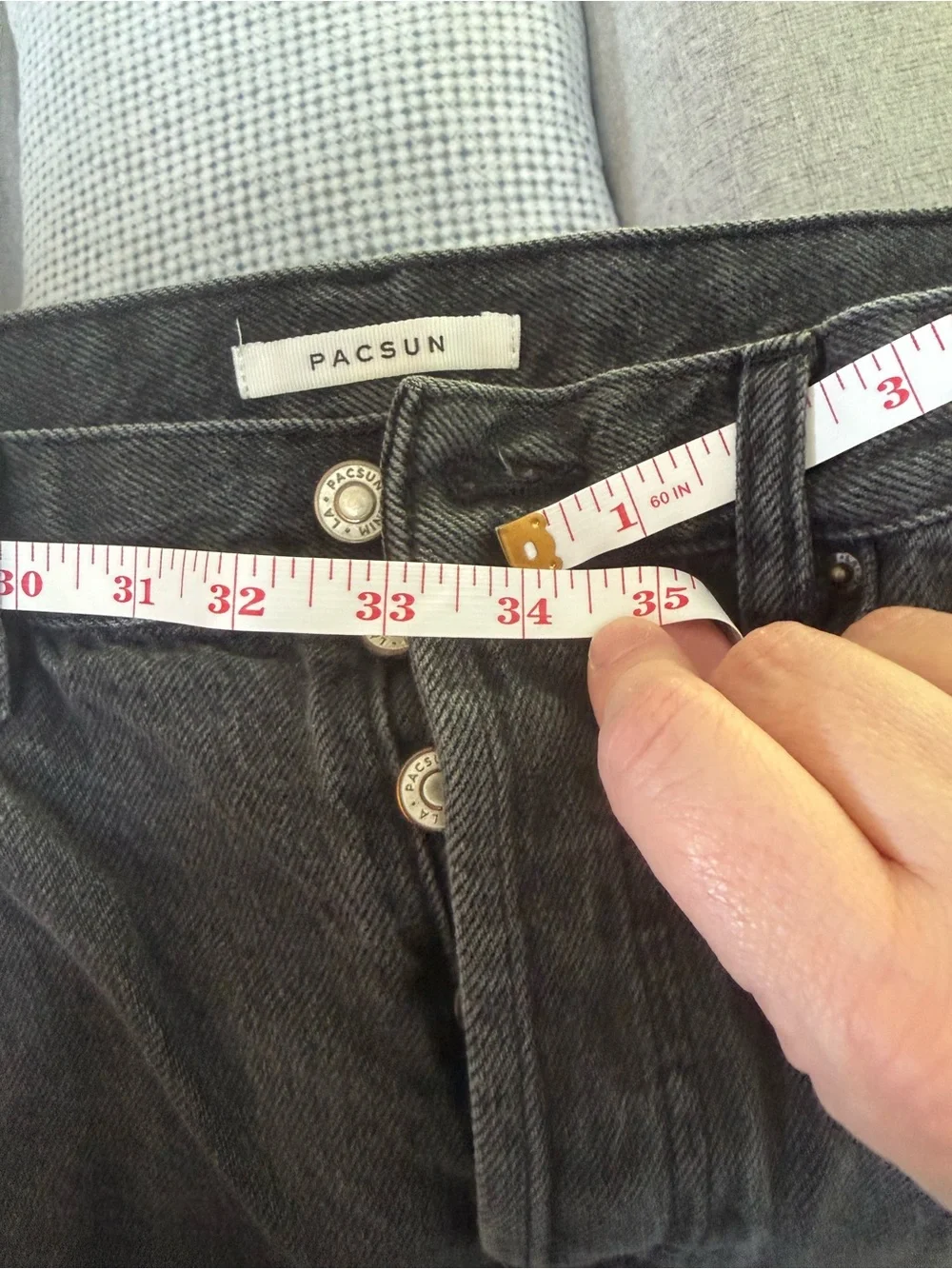 Lane Bryant Black Washed Wide Leg Jeans - Picture 6 of 6